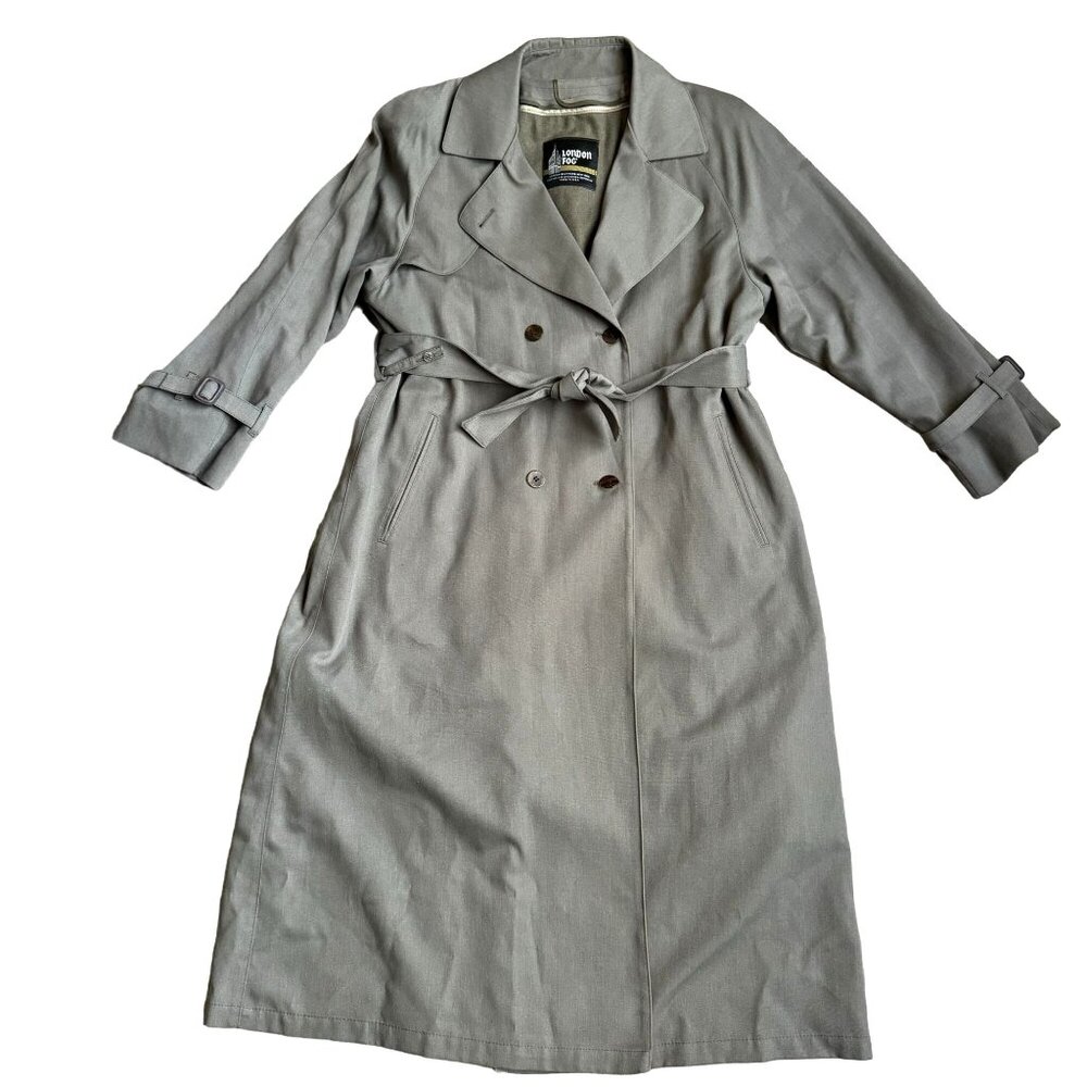 London Fog Gray Trench Coat